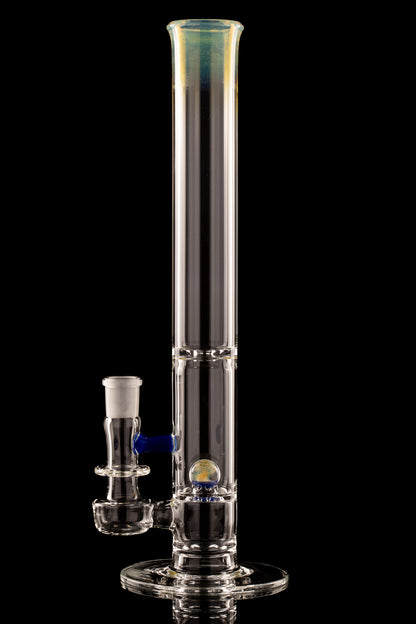 Discobox Glass - 44mm Marble Natty Perc Tube W/ Splash Guard - 2