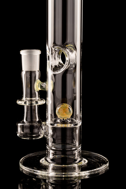 Discobox Glass - 44mm Marble Natty Perc Tube W/ Donut Splash Guard - 2