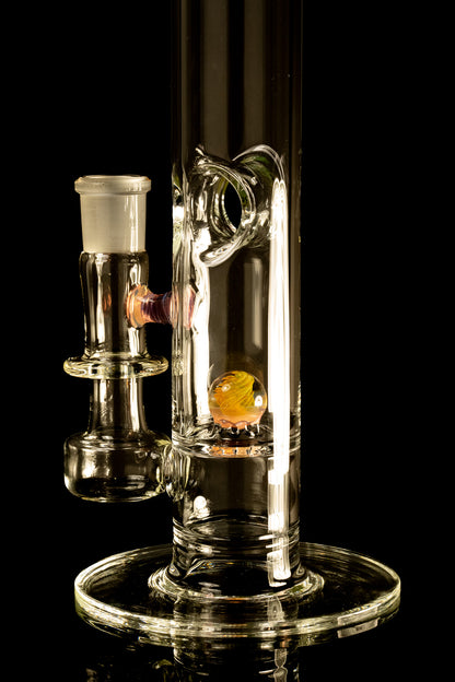 Discobox Glass - 44mm Marble Natty Perc Tube W/ Donut Splash Guard - 2