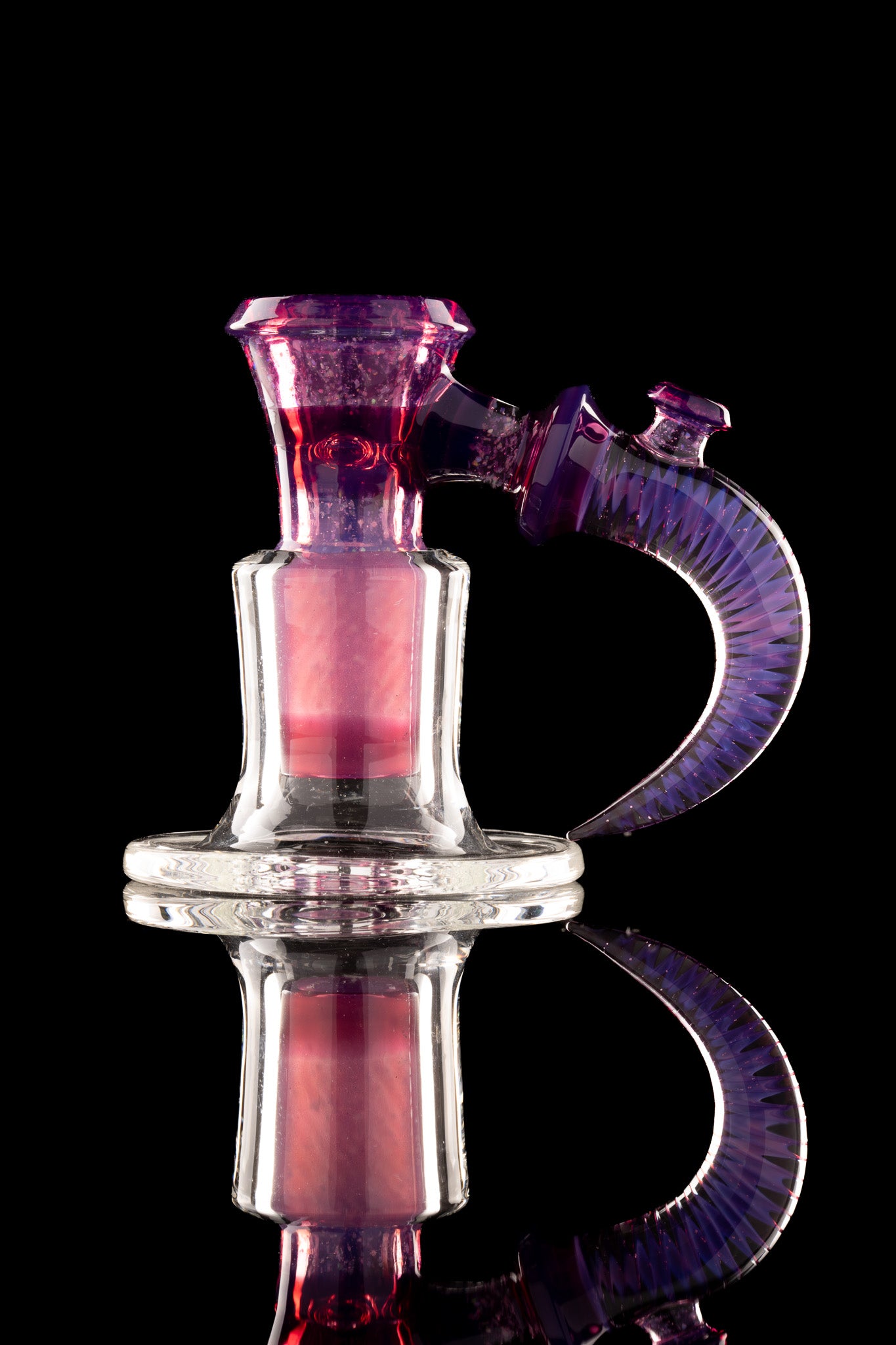 Jamms Glass - 18mm 4 Hole Fully Worked Slide - Royal Jelly Cropal Encalmo