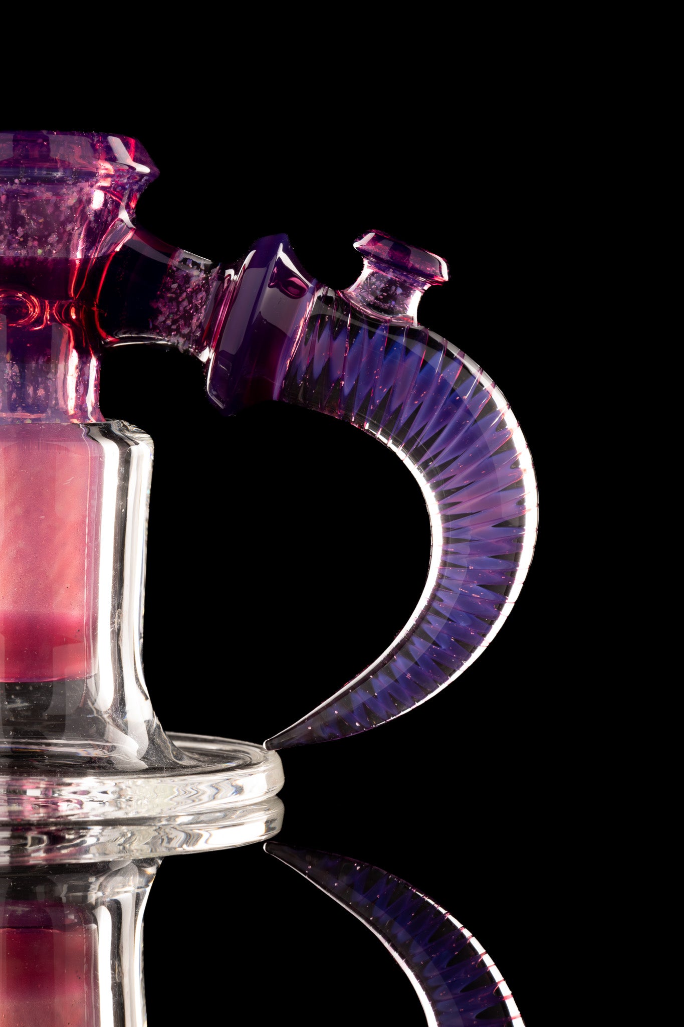 Jamms Glass - 18mm 4 Hole Fully Worked Slide - Royal Jelly Cropal Encalmo