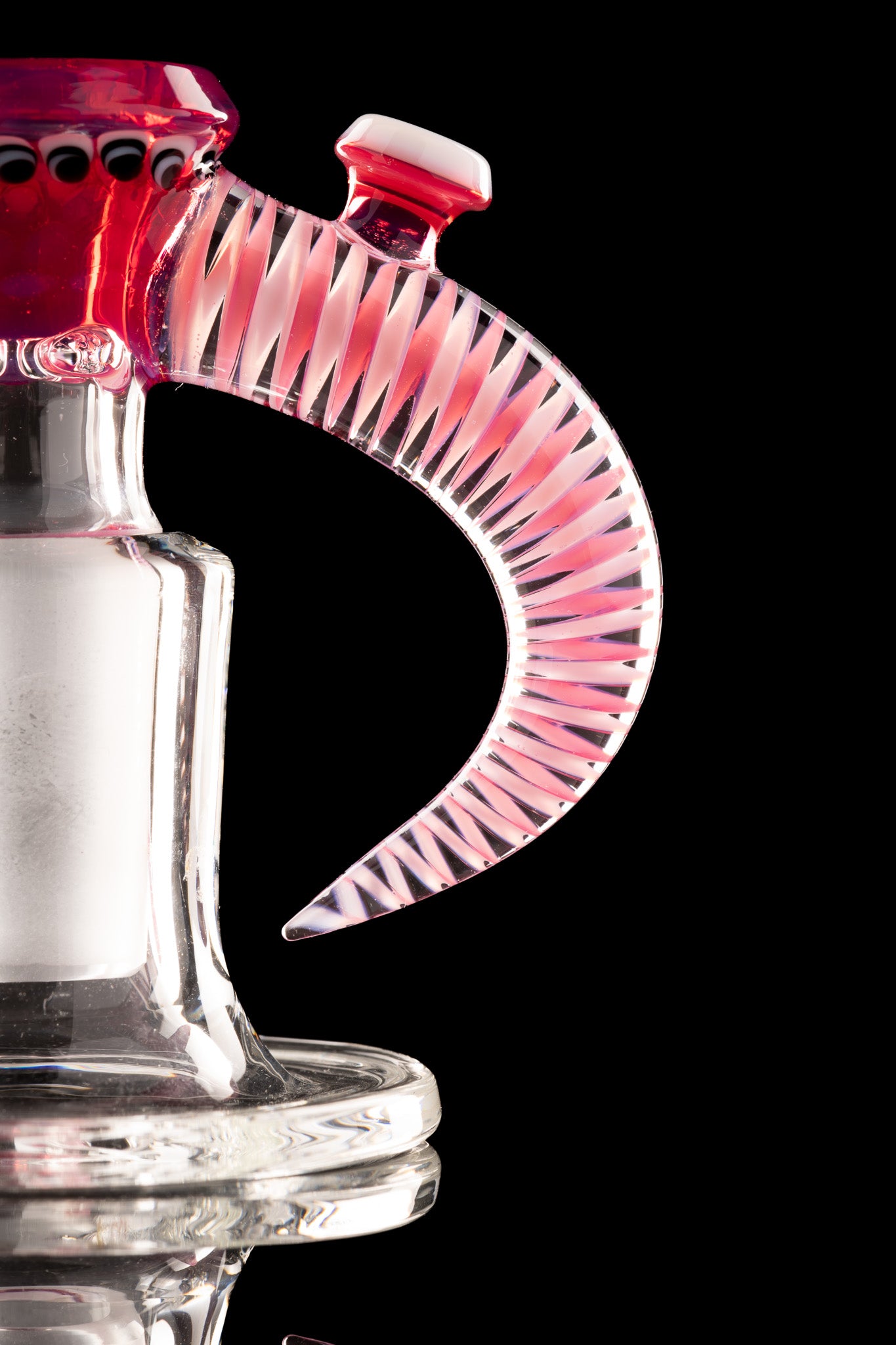 Jamms Glass - 18mm 4 Hole Honeycomb w/ Dotstack Lips - Telemagenta