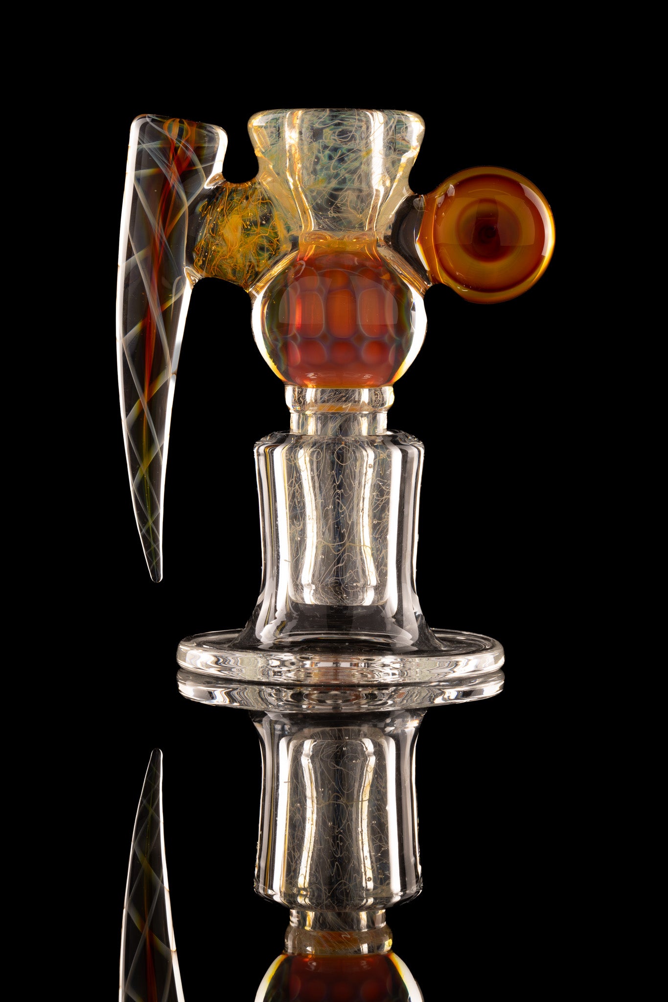 Jesse Who - Fully Worked Mega Heady 5 Hole 18mm Fumed Slide