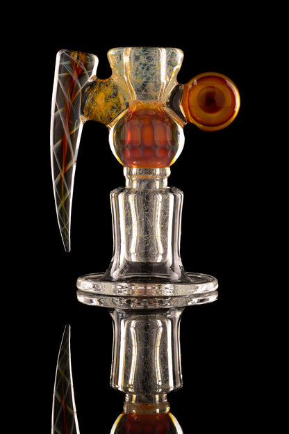 Jesse Who - Fully Worked Mega Heady 5 Hole 18mm Fumed Slide