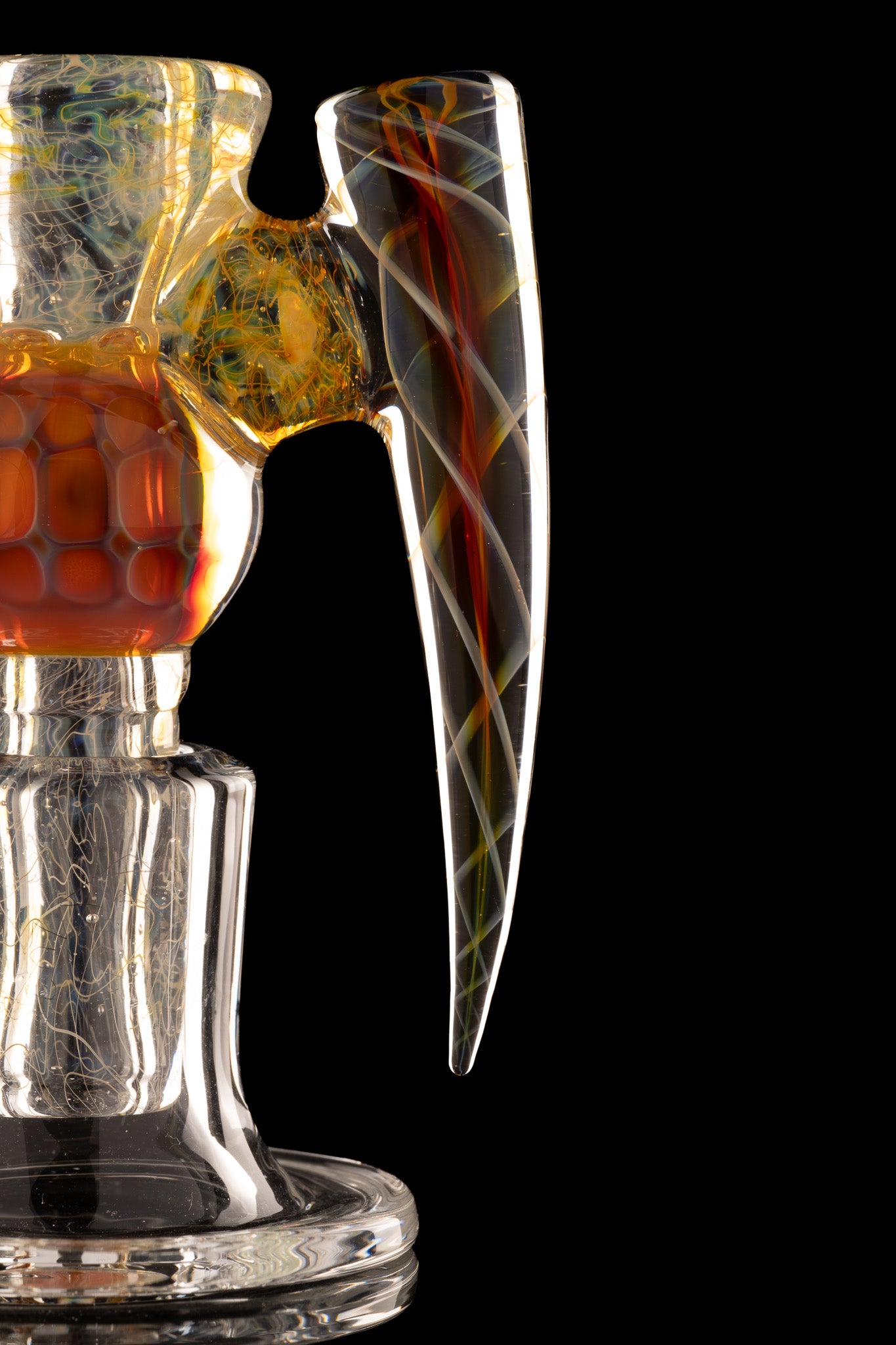 Jesse Who - Fully Worked Mega Heady 5 Hole 18mm Fumed Slide