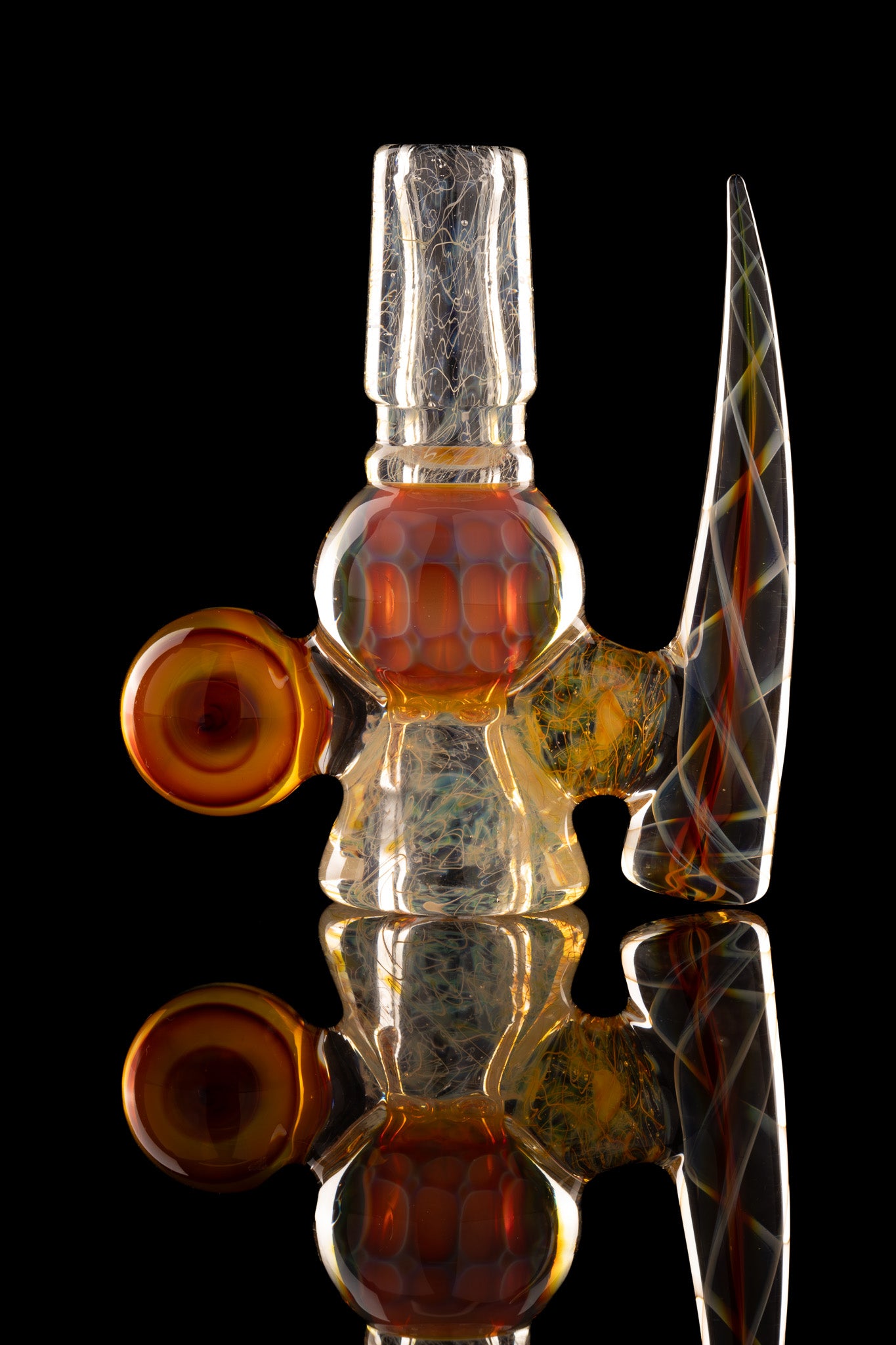 Jesse Who - Fully Worked Mega Heady 5 Hole 18mm Fumed Slide