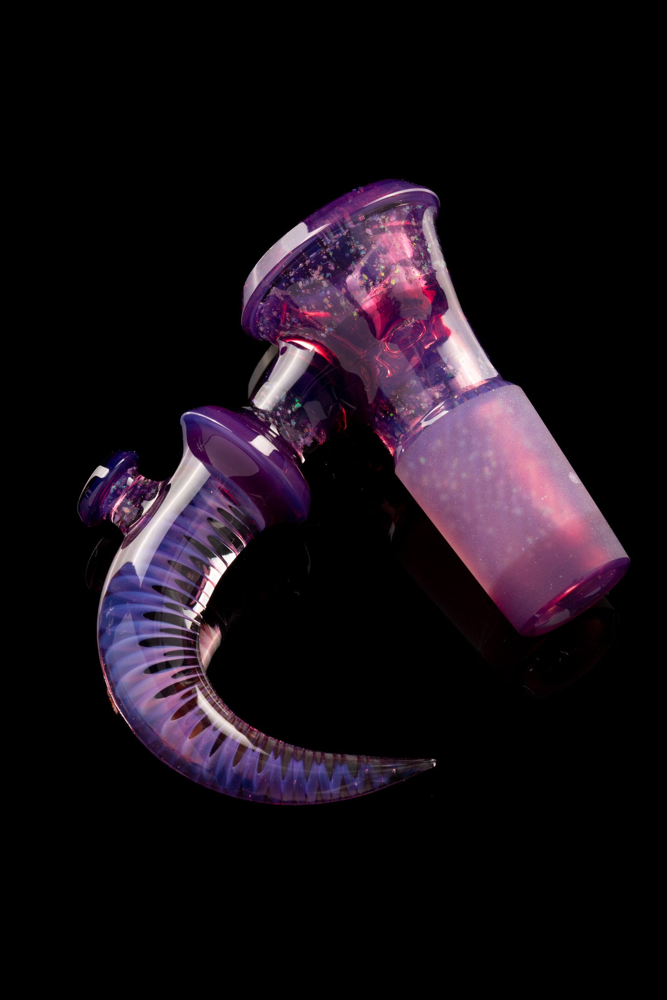 Jamms Glass - 18mm 4 Hole Fully Worked Slide - Royal Jelly Cropal Encalmo