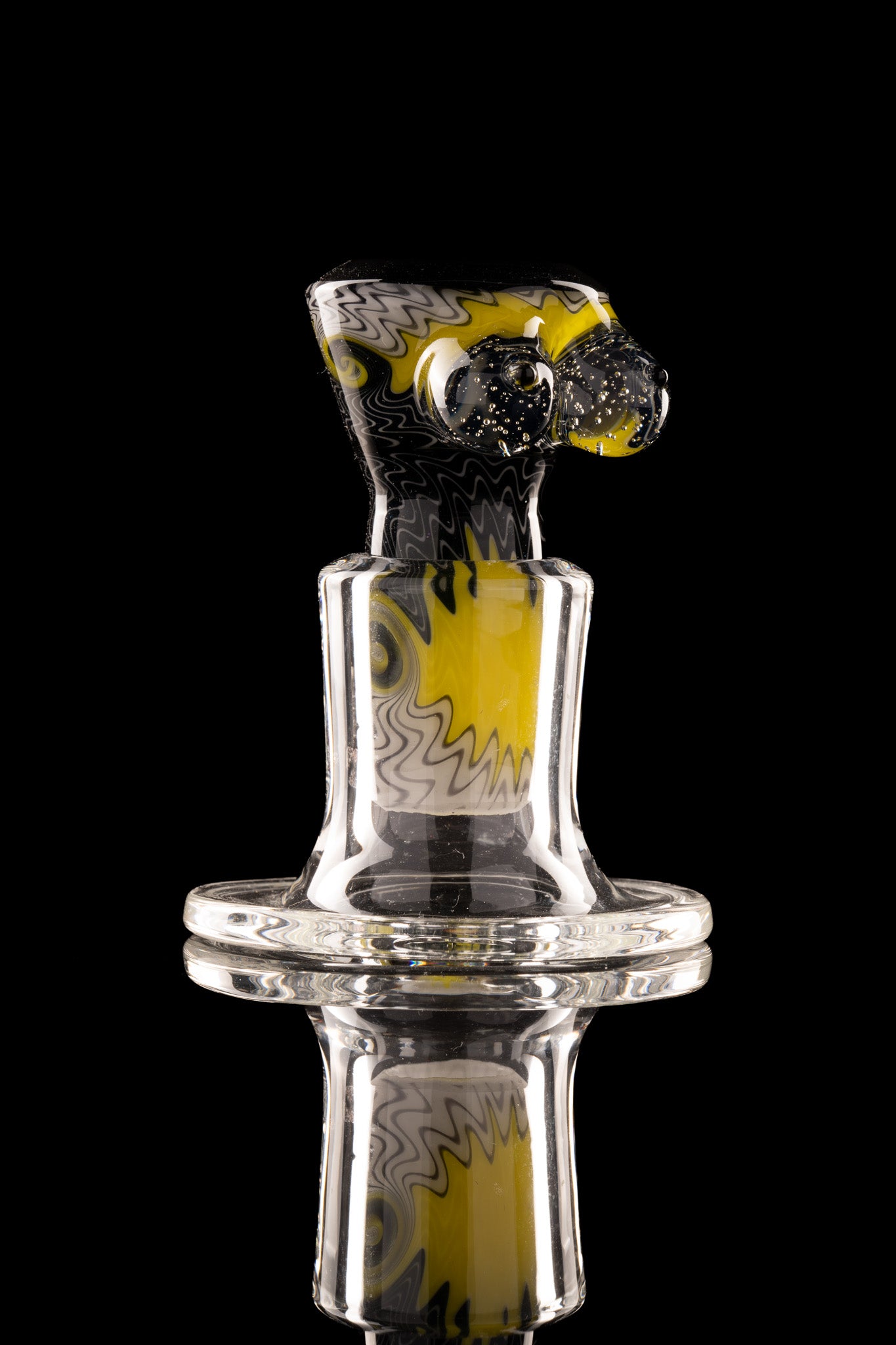 Titz Glass - 18mm 4hole Fully Worked Boob Bowl - 1