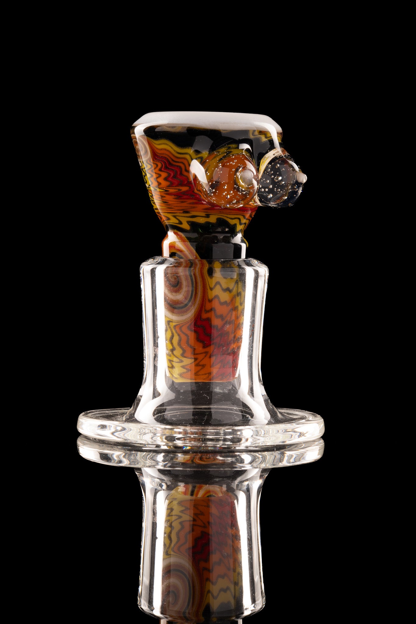 Titz Glass - 18mm 4hole Fully Worked Boob Bowl - 2