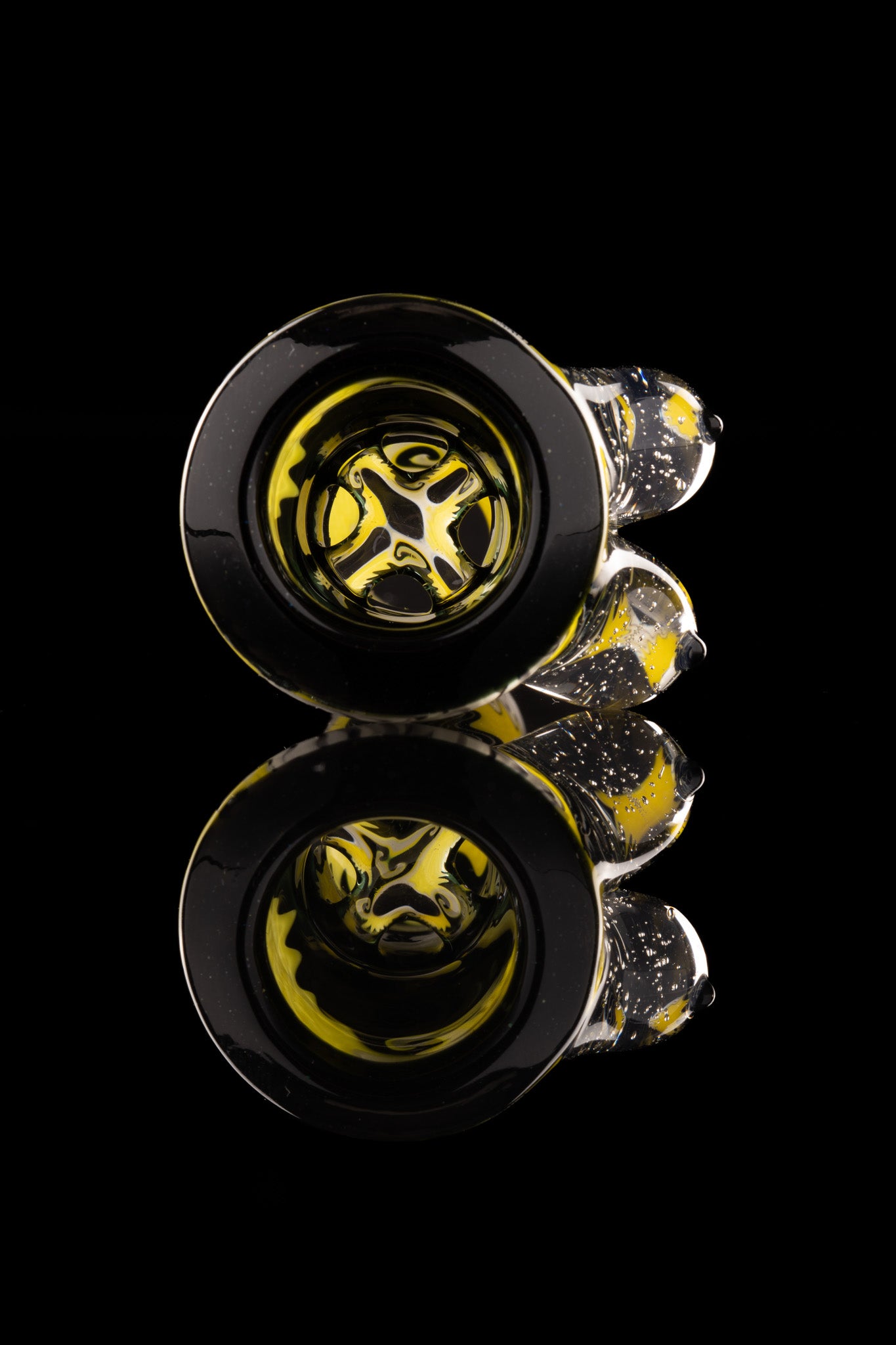 Titz Glass - 18mm 4hole Fully Worked Boob Bowl - 1