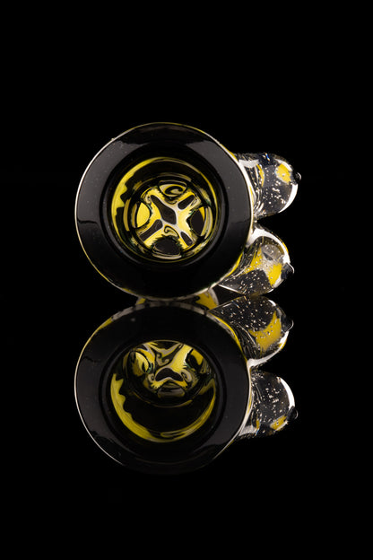 Titz Glass - 18mm 4hole Fully Worked Boob Bowl - 1