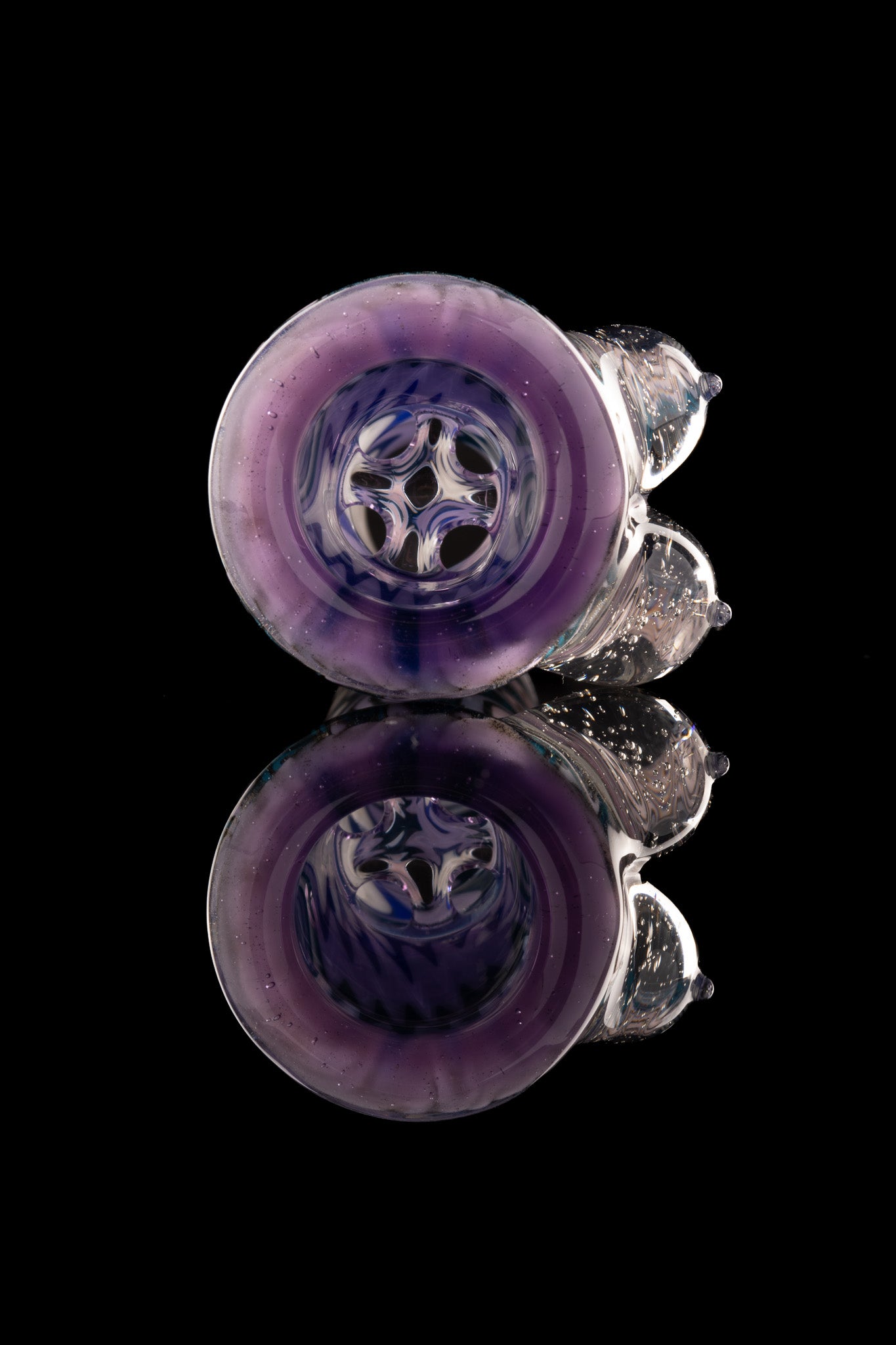 Titz Glass - 18mm 4hole Fully Worked Boob Bowl - 3