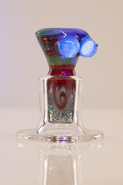 Titz Glass - 18mm 4hole Fully Worked Boob Bowl - 4
