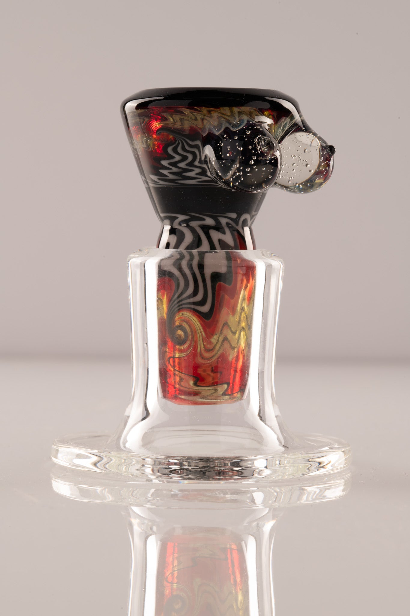 Titz Glass - 18mm 4hole Fully Worked Boob Bowl - 5