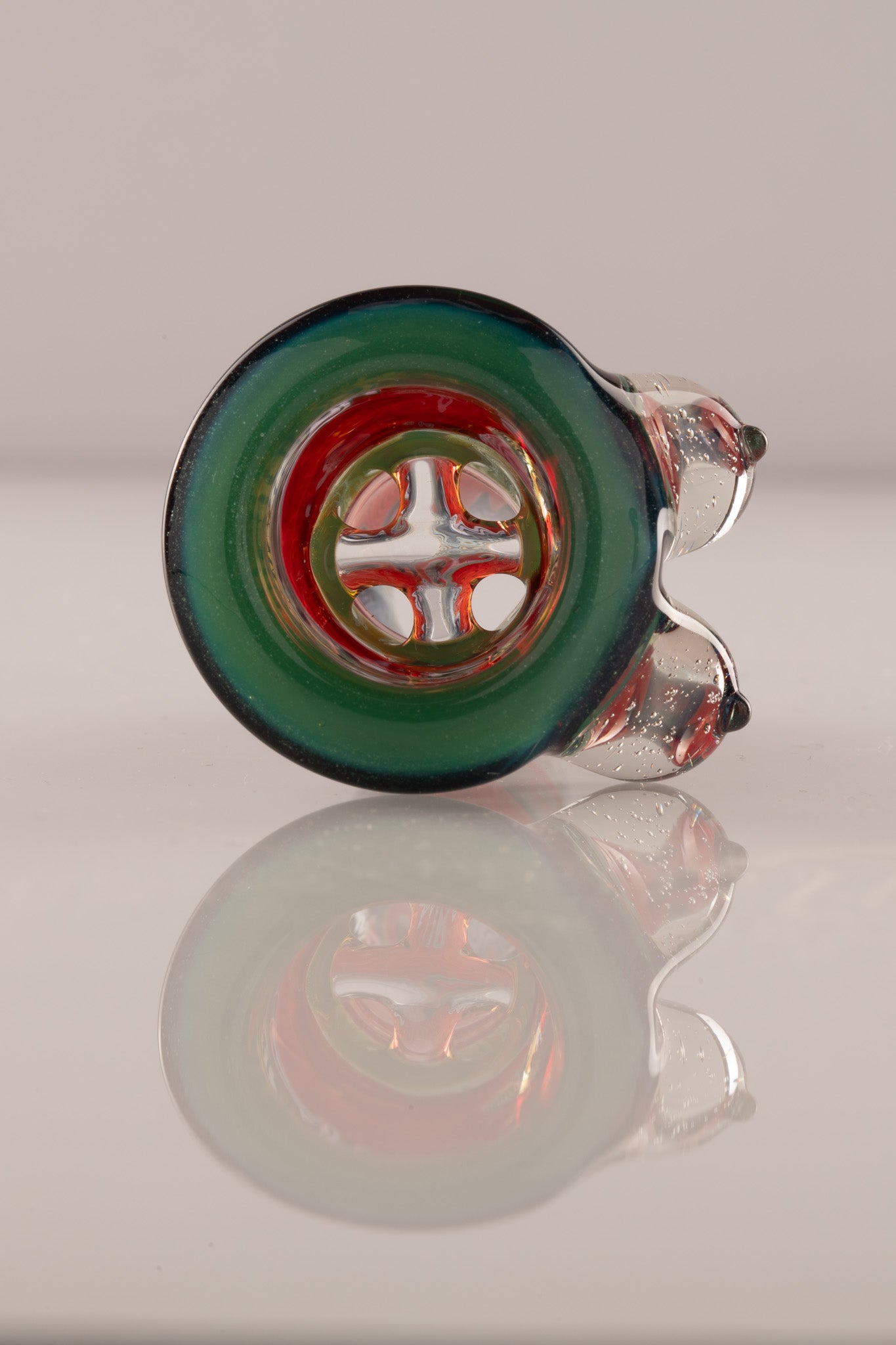 Titz Glass - 18mm 4hole Fully Worked Boob Bowl - 4