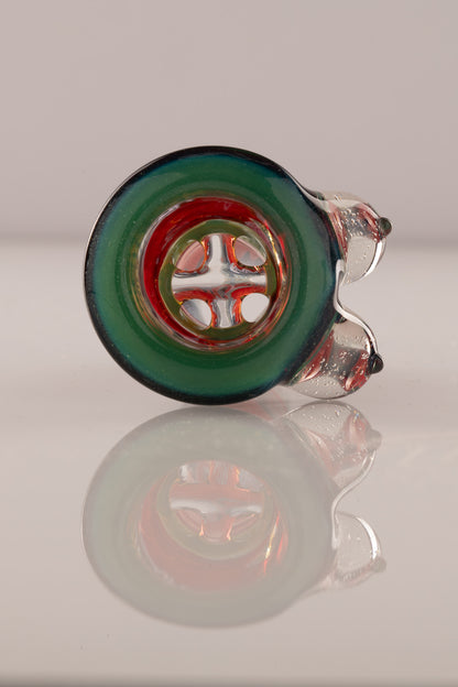 Titz Glass - 18mm 4hole Fully Worked Boob Bowl - 4