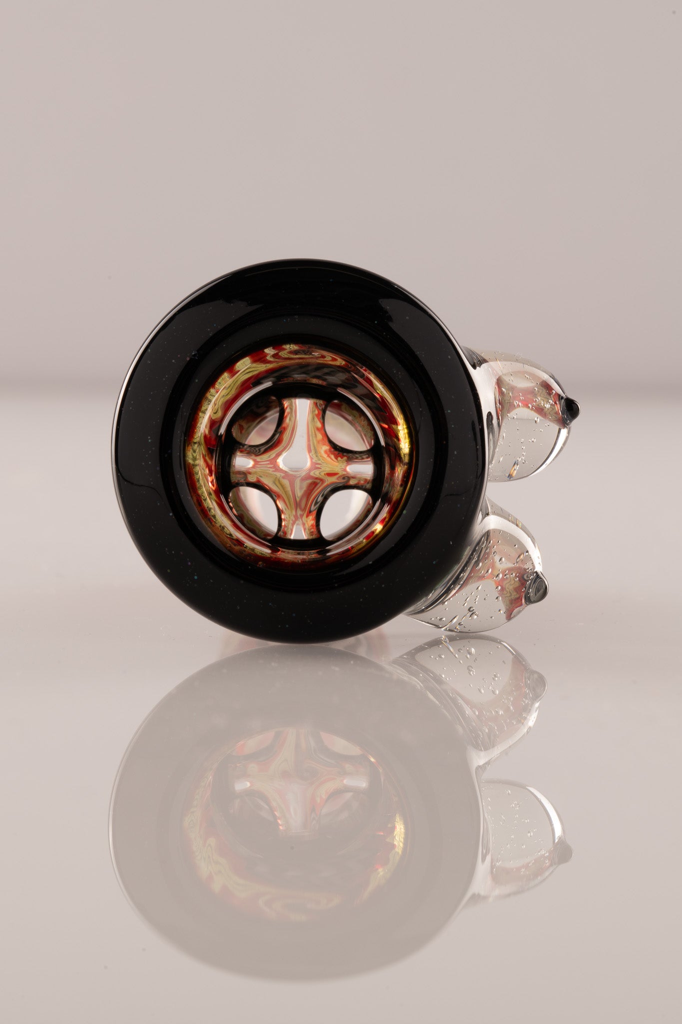 Titz Glass - 18mm 4hole Fully Worked Boob Bowl - 5