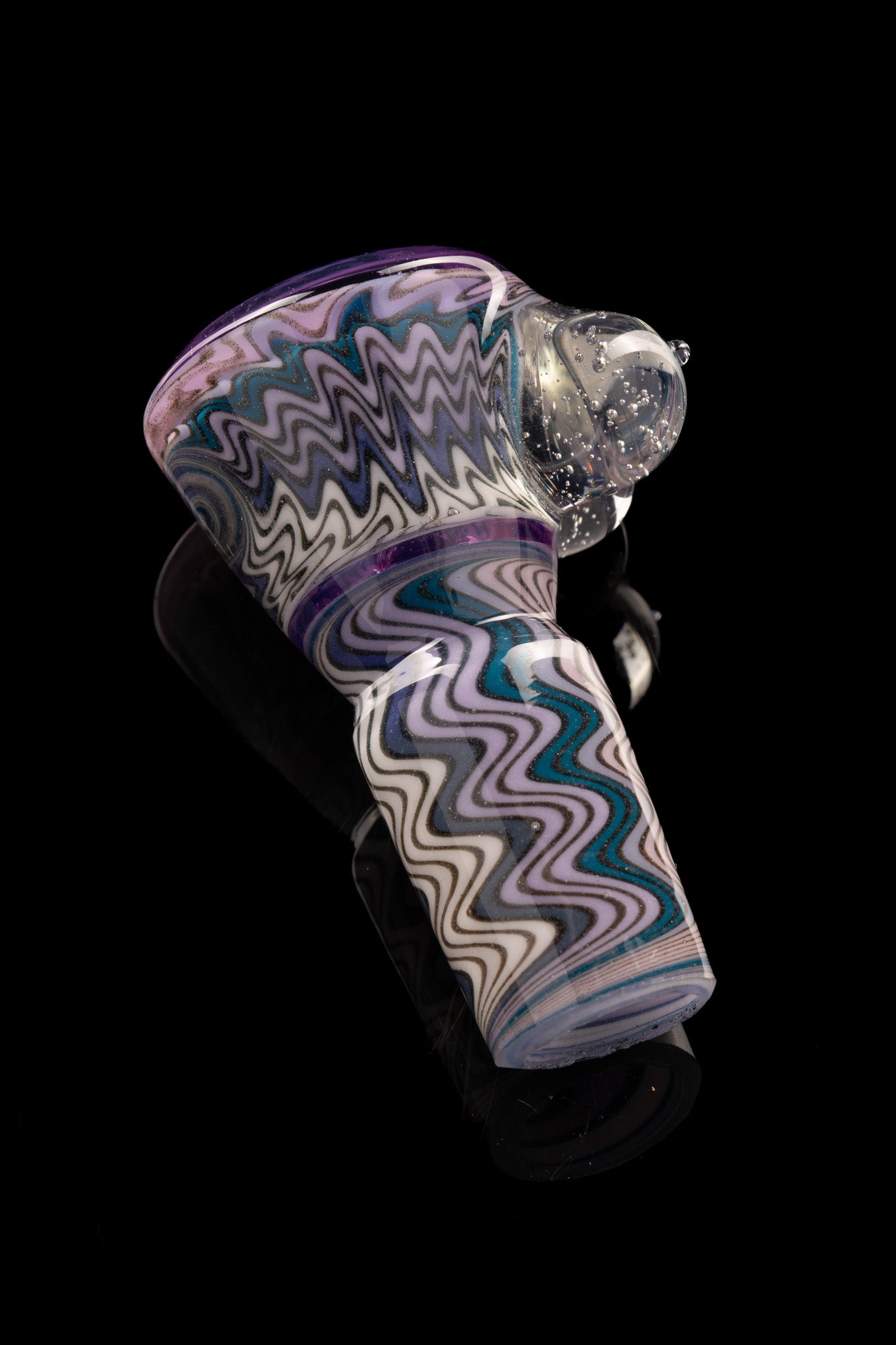 Titz Glass - 18mm 4hole Fully Worked Boob Bowl - 3