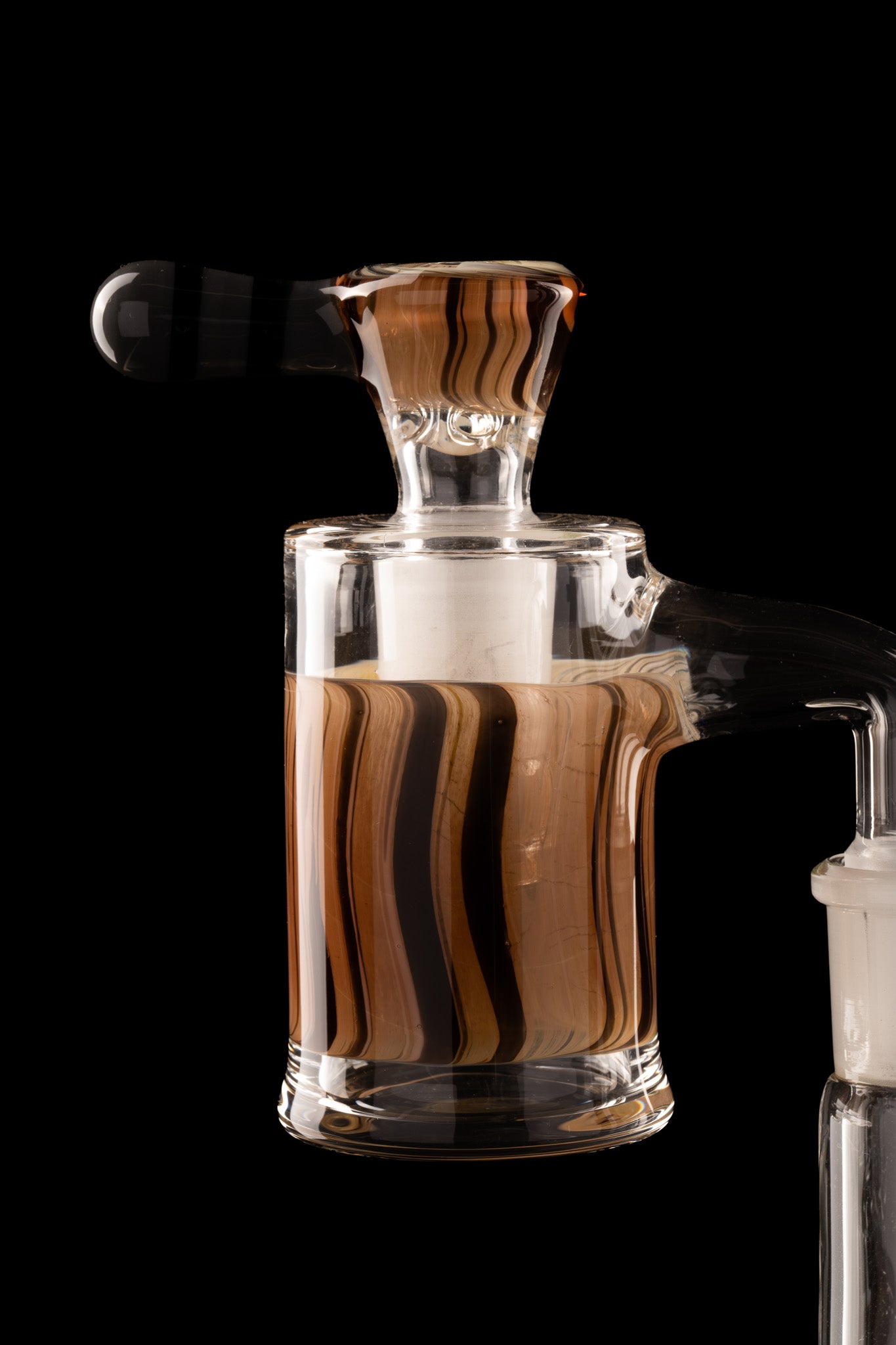 Green Belt Glass - CA Imperial w/ Drain - Woodgrain - Matching Bowl, ash catcher, and Poker