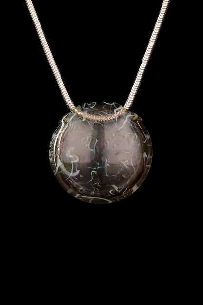 Thill Glassworks - 18mm 4-Hole Scribble Slide & Pendant Set
