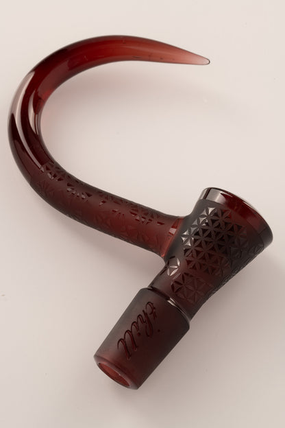 Thill Glassworks - 18mm 4-Hole Carved Single Colour