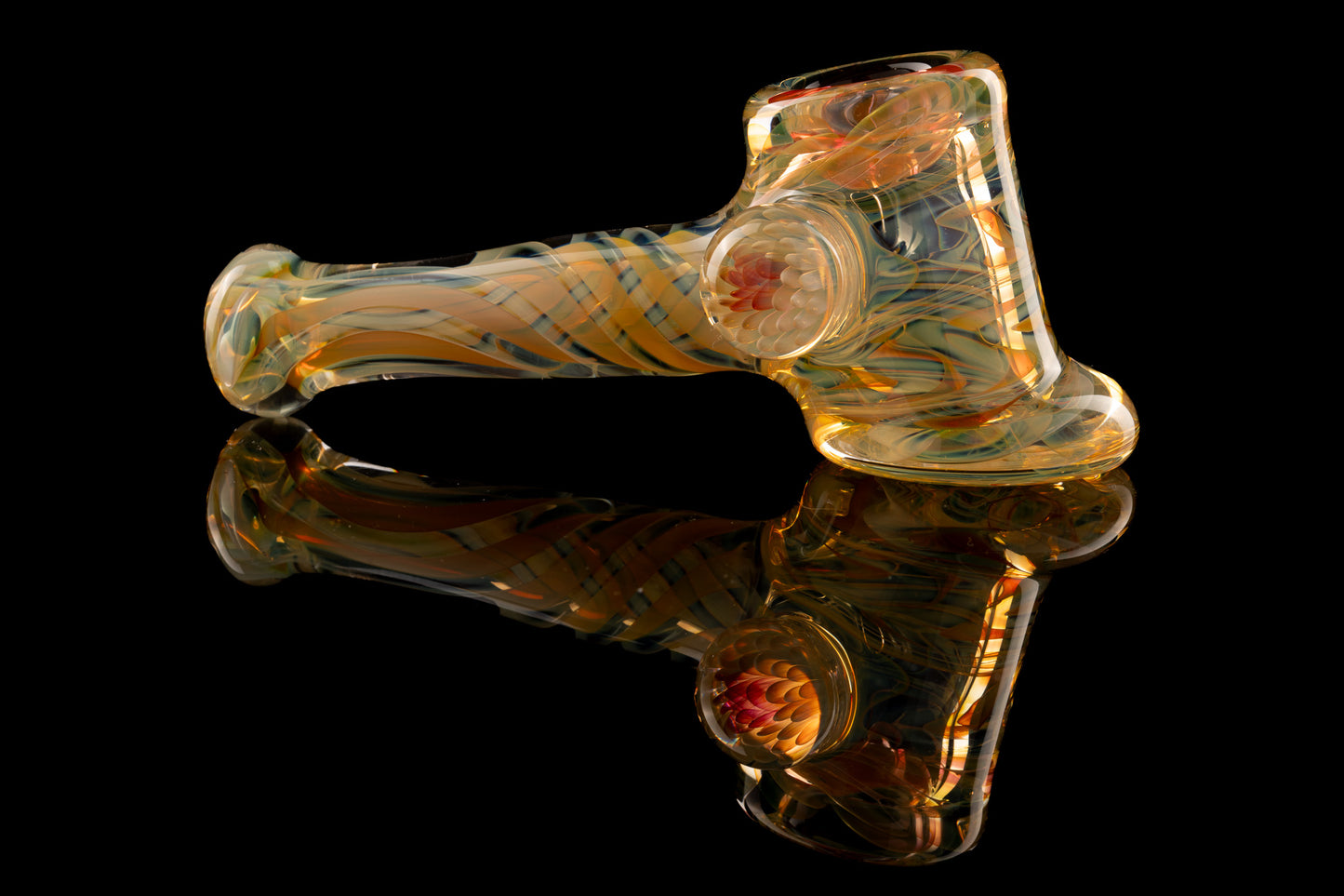Tombstoned Glass - Fumed Hammer Pipe