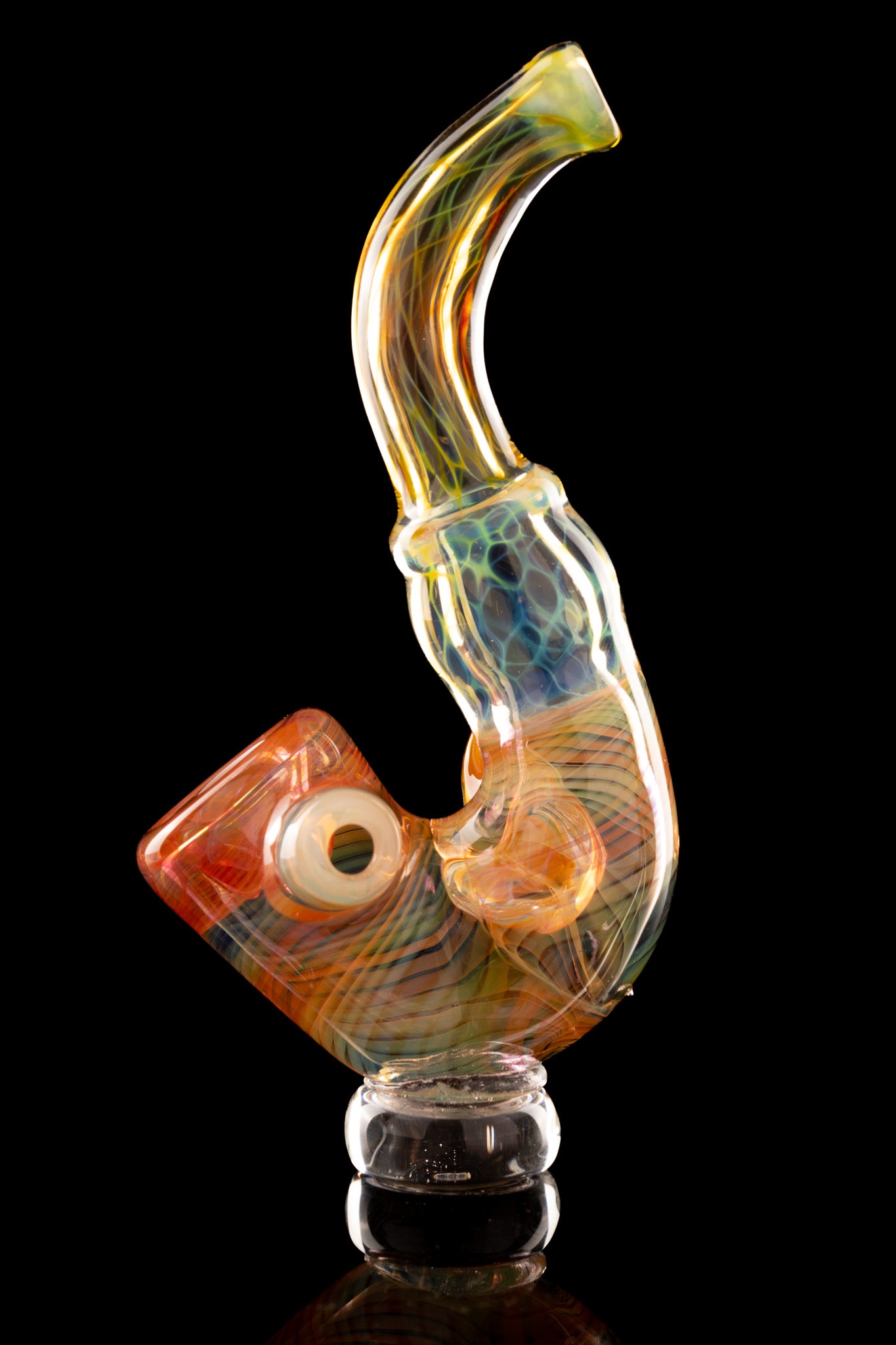 Tombstoned Glass - Rainbow Fumed Sherlock