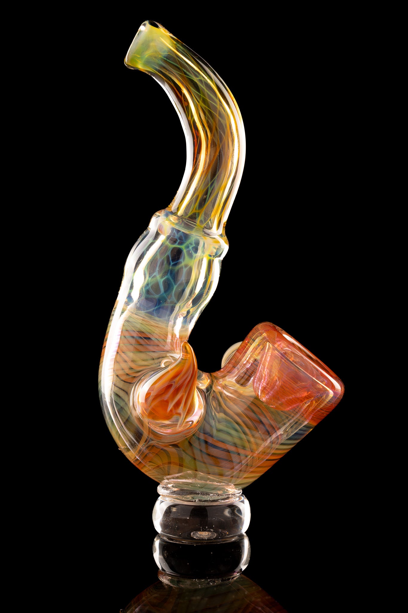 Tombstoned Glass - Rainbow Fumed Sherlock