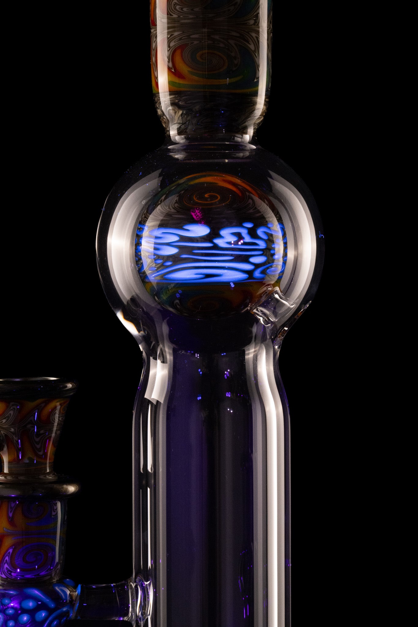 Full Zirk Glass - Rainbow/Electrum Straight Ball Tube