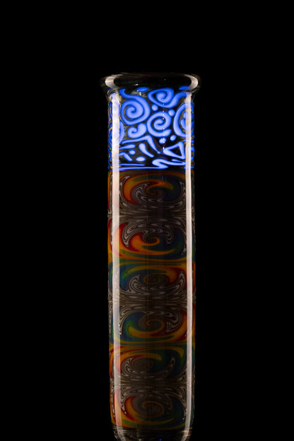 Full Zirk Glass - Rainbow/Electrum Straight Ball Tube