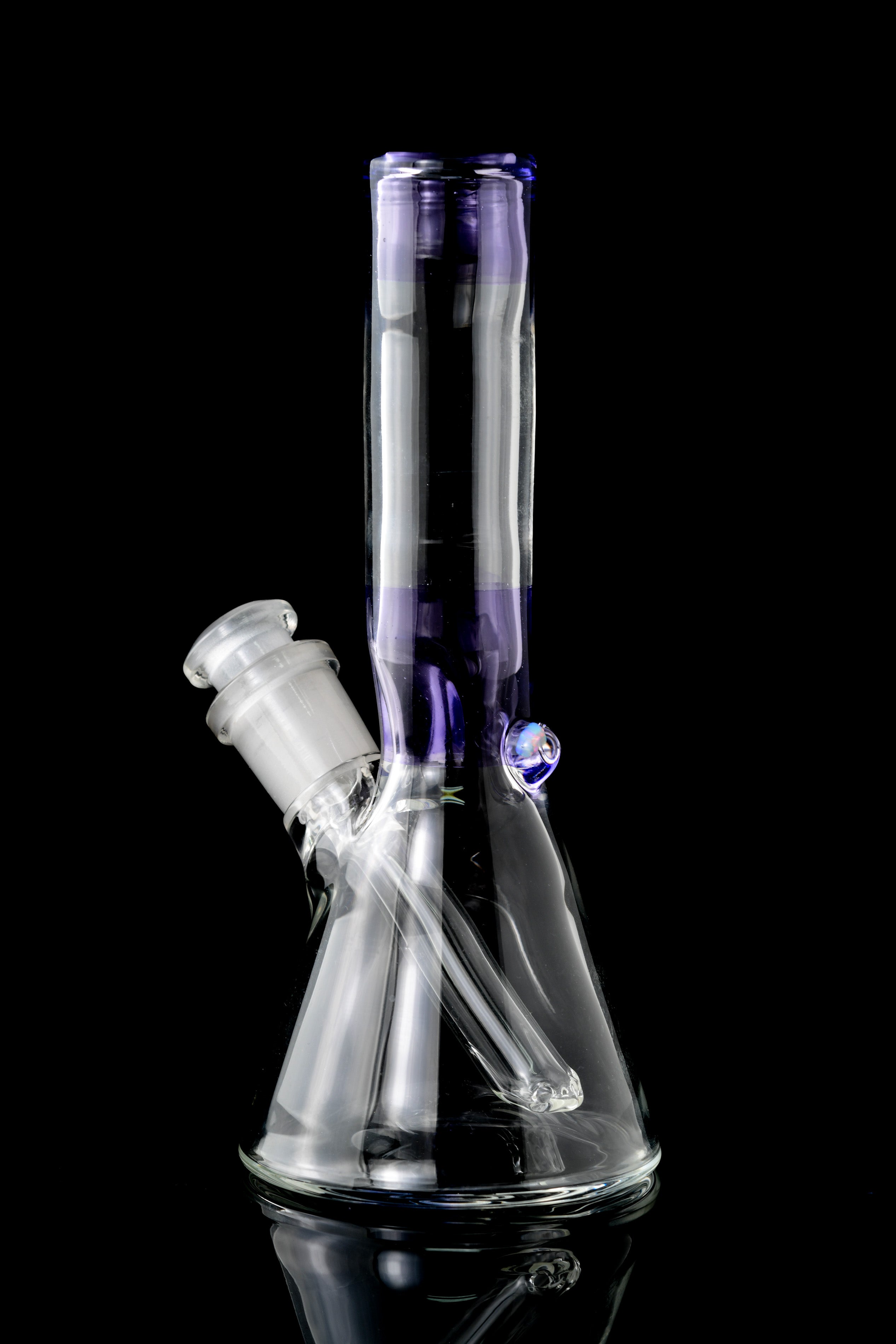 Discobox Glass - Purple Rain Mini Tube W/ Bubble Cap
