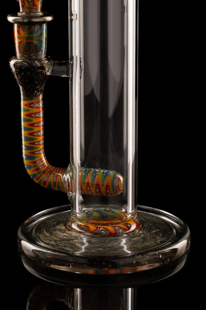 Full Zirk Glass - Rainbow/Electrum Straight Ball Tube