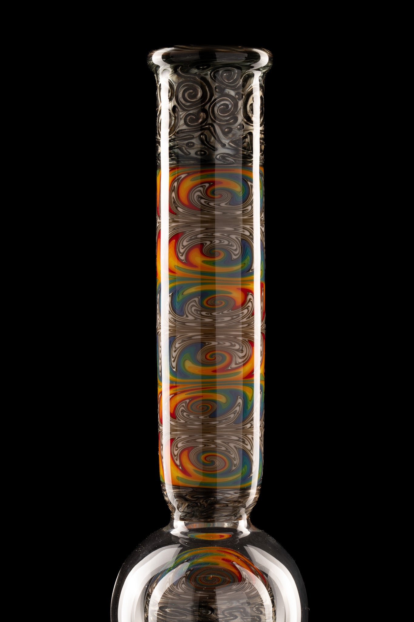 Full Zirk Glass - Rainbow/Electrum Straight Ball Tube