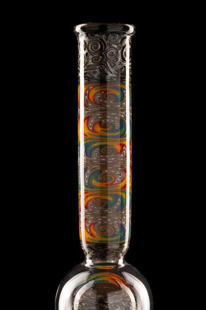 Full Zirk Glass - Rainbow/Electrum Straight Ball Tube