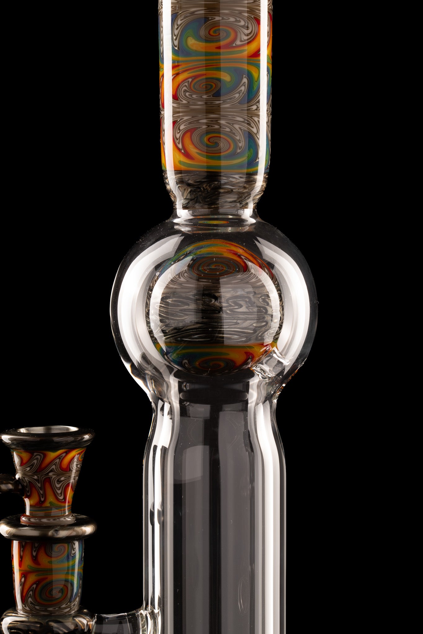 Full Zirk Glass - Rainbow/Electrum Straight Ball Tube