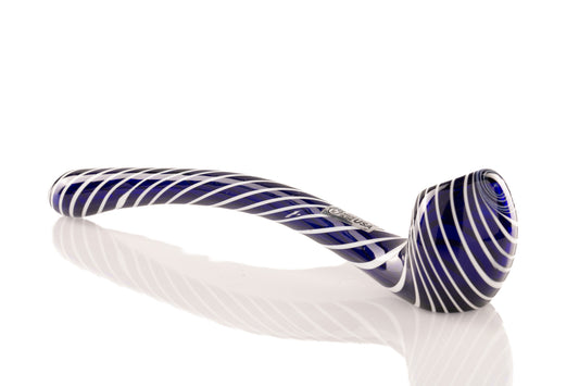 Glassheads - Solid Colour 8" Gandalf Pipe w/ Stripes