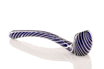 Glassheads - Solid Colour 8" Gandalf Pipe w/ Stripes