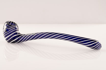 Glassheads - Solid Colour 8" Gandalf Pipe w/ Stripes