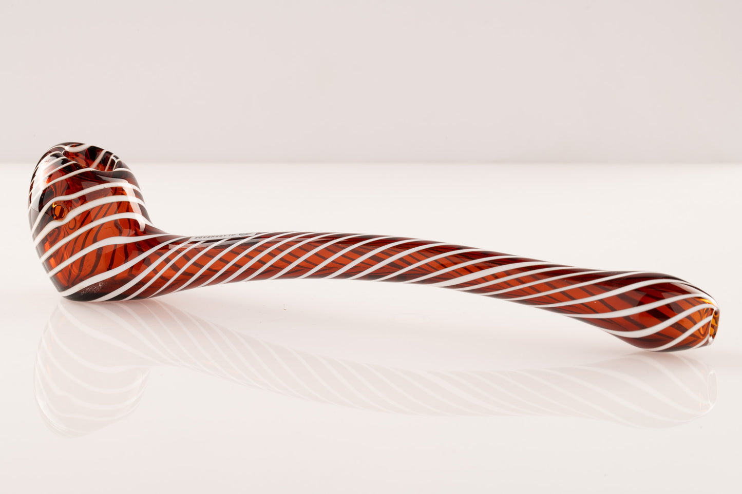 Glassheads - Solid Colour 8" Gandalf Pipe w/ Stripes