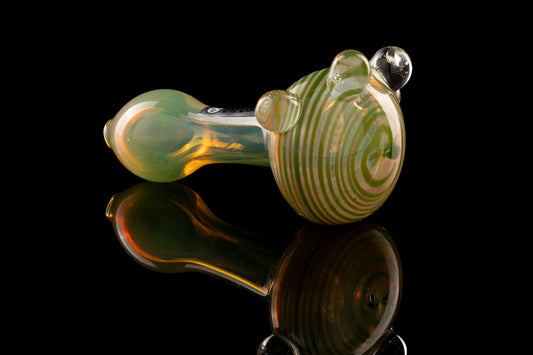 Glassheads - Fumed  Spoon Pipe w/Spiral Bowl