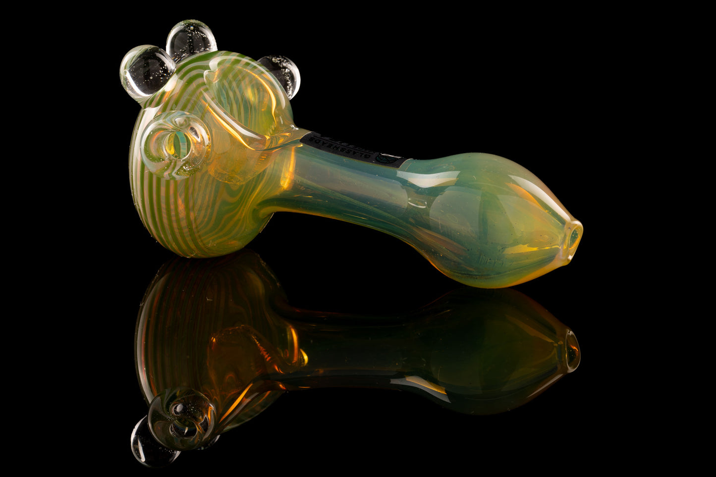 Glassheads - Fumed  Spoon Pipe w/Spiral Bowl