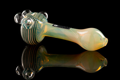 Glassheads - Fumed  Spoon Pipe w/Spiral Bowl