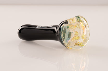 Glassheads - Black Spoon Pipe w/Fumed Illuminati Bowl