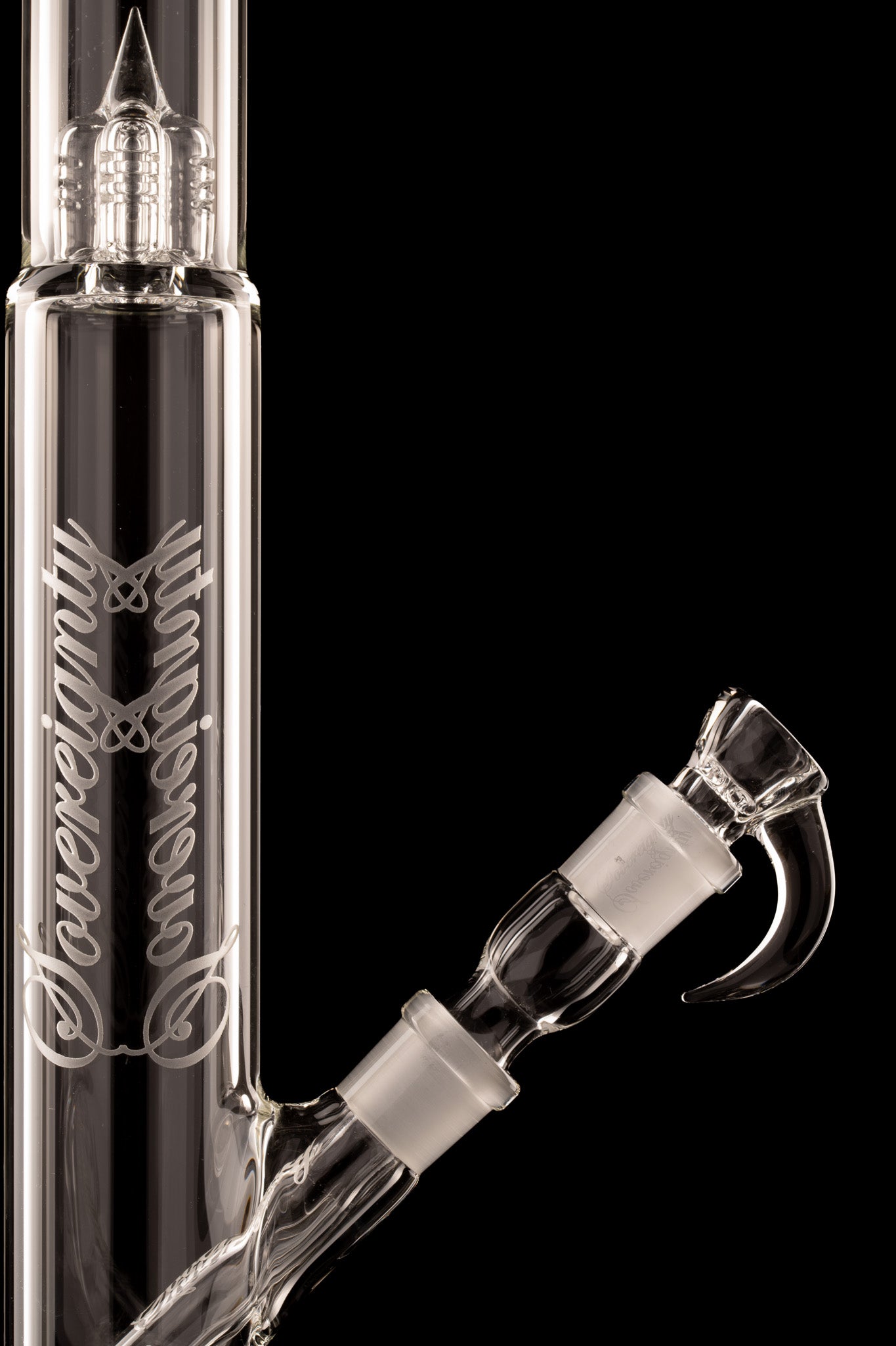 Sovereignty - Clear - Bishop - Diffy Tube w/Removable 180 Gridded Downstem