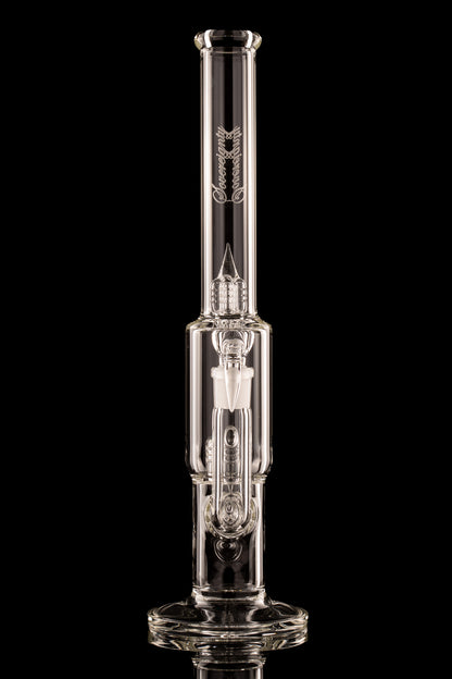 Sovereignty - Clear - Capcycler - Downgrid 16mm 6 Cut Stemline to Front Facing Grid Cap w/Splash Guard & 38mm Neck