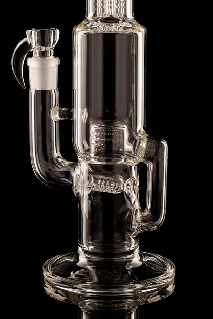 Sovereignty - Clear - Capcycler - Downgrid 16mm 6 Cut Stemline to Front Facing Grid Cap w/Splash Guard & 38mm Neck
