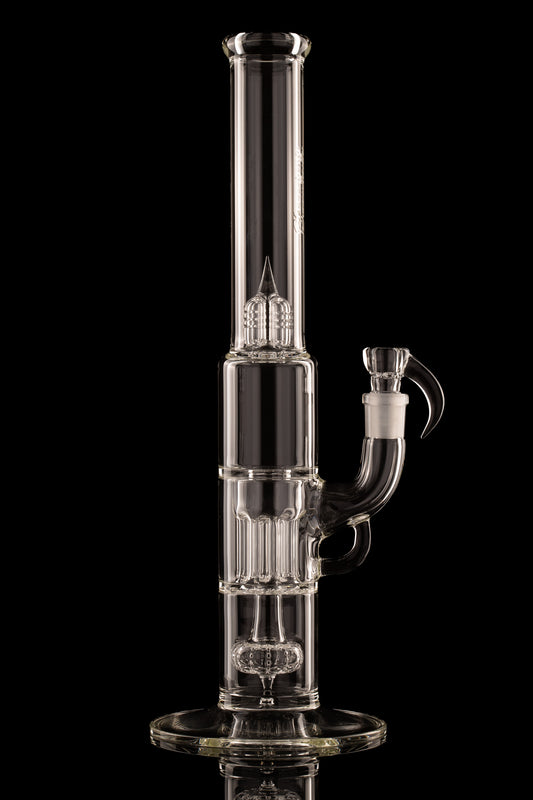 Sovereignty - Clear - Full Sized Straight Foot Peyote Pillar w/Straight 44mm Neck