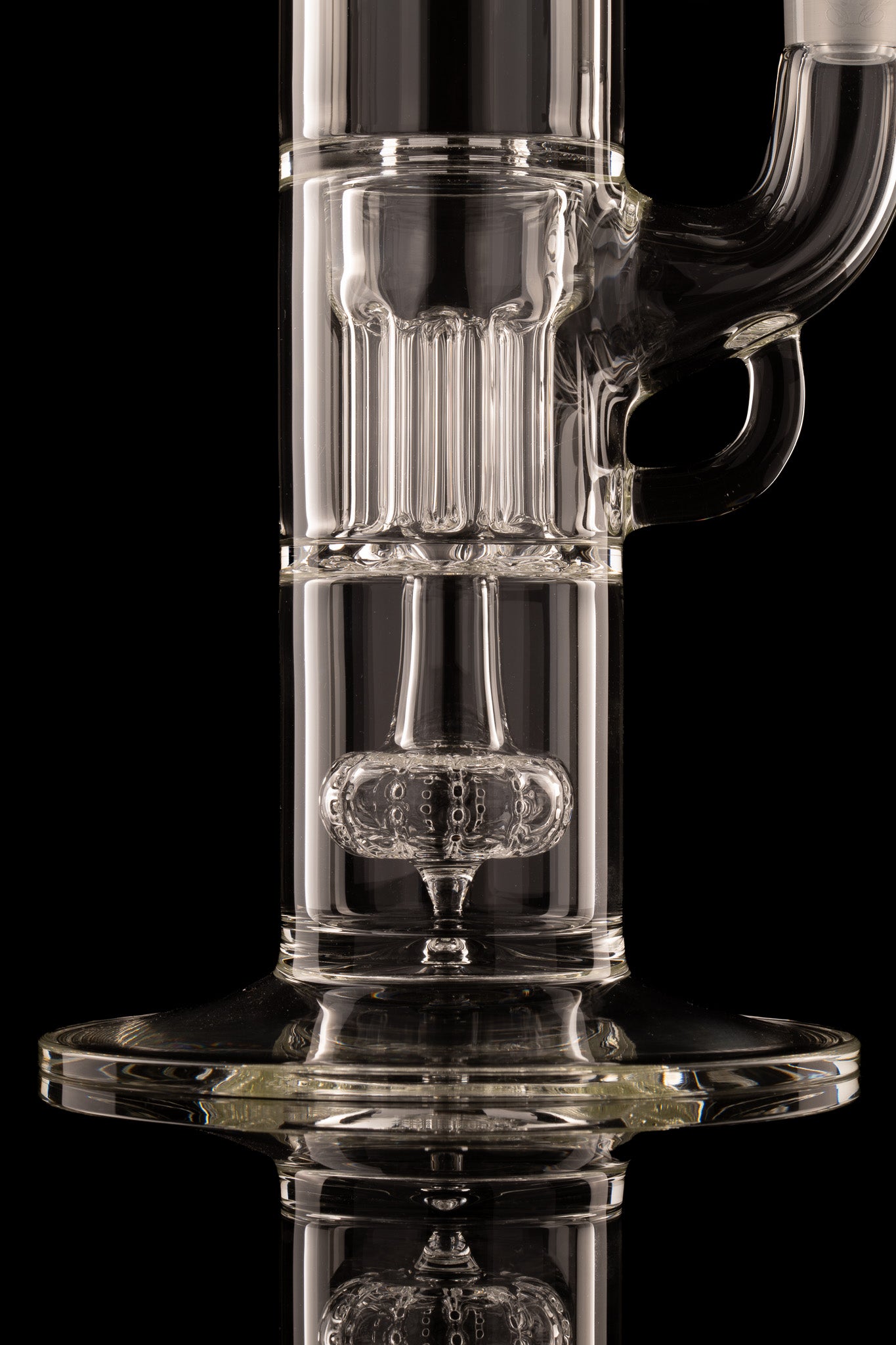 Sovereignty - Clear - Full Sized Straight Foot Peyote Pillar w/Straight 44mm Neck