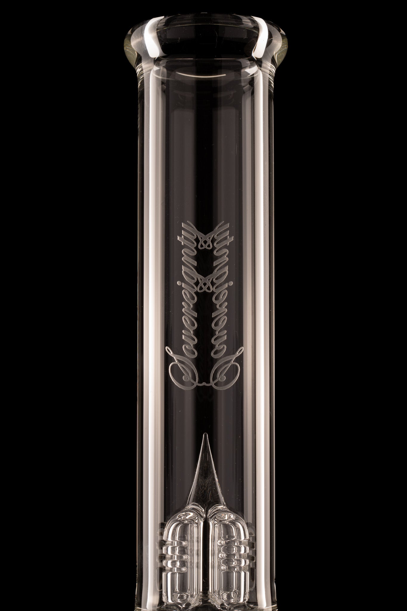 Sovereignty - Clear - Full Sized Straight Foot Peyote Pillar w/Straight 44mm Neck