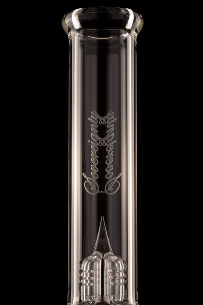 Sovereignty - Clear - Full Sized Straight Foot Peyote Pillar w/Straight 44mm Neck
